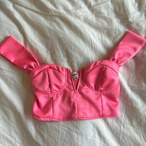 Superdown hot pink top
